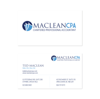Maclean CPA Business Cards